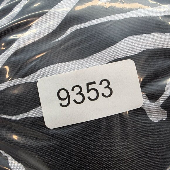 Womens Notations Black White Zebra Print Lined Blazer Jacket Polyester Size L - Picture 7 of 7